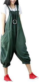 img 2 attached to 👗 Bigasset Womens Casual Overalls Jumpsuits: Trendy and Versatile Women's Clothing