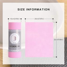 img 3 attached to 🧽 Multipurpose Disposable Scouring Sheets - Non-Scratch Scrub Pads for Kitchen, Dishwashing, and House Cleaning - 60 Sheets (2 Pieces, 1 Set) - Pink