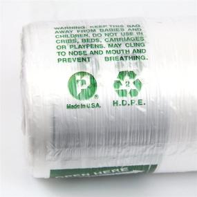 img 2 attached to 🛍️ Durable Clear HDPE Large Plastic Produce Bag Roll - 650 Ct, 12"x 20" US Made, Ideal for Food Storage, Fruit, Vegetable, Bakery, Snacks, and Grocery Bags