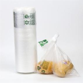 img 1 attached to 🛍️ Durable Clear HDPE Large Plastic Produce Bag Roll - 650 Ct, 12"x 20" US Made, Ideal for Food Storage, Fruit, Vegetable, Bakery, Snacks, and Grocery Bags