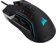 🖱️ ultimate precision and comfort: corsair glaive pro rgb gaming mouse with interchangeable grips and 18,000 dpi optical sensor logo