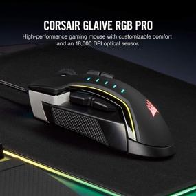 img 3 attached to 🖱️ Ultimate Precision and Comfort: CORSAIR Glaive PRO RGB Gaming Mouse with Interchangeable Grips and 18,000 DPI Optical Sensor