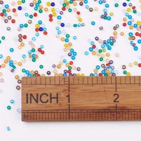 img 1 attached to 📿 Craftdady 12/0 Glass Seed Beads 2mm - 3000Pcs Small Round Pony Spacer Beads, Transparent, Random Mixed Colors for Jewelry Making. Hole Size: 0.7-0.8mm