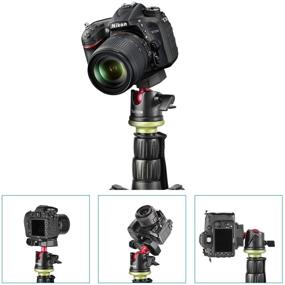 img 3 attached to 📷 Ruittos Tripod Ball Head: 360° Rotating Panoramic Ballhead for DSLR Camera with Quick Shoe Plate and Bubble Level