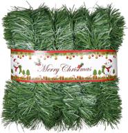 🎄 lvydec 50ft unlit artificial christmas pine garland soft greenery for holiday party decoration, suitable for outdoor/indoor use logo