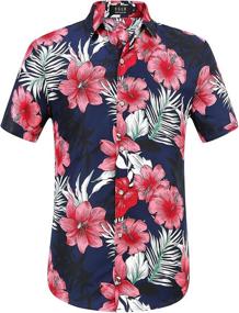 img 4 attached to Authentic SSLR Coconut Button Hawaiian Attire for Men - A Casual and Chic Fashion Statement