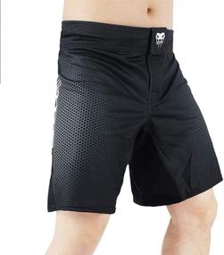 img 1 attached to Boxing Training Shorts for Men - SOTF Fight Short Men's MMA BJJ Shorts, No Gi