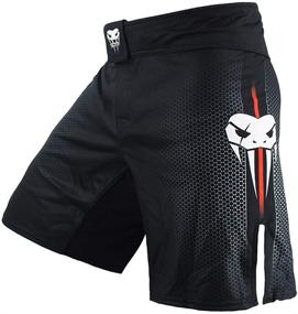 img 4 attached to Boxing Training Shorts for Men - SOTF Fight Short Men's MMA BJJ Shorts, No Gi