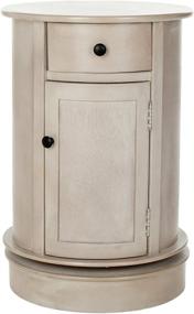 img 3 attached to 🏺 Vintage Grey Oval Swivel Storage End Table from Safavieh American Homes Collection: A Perfect Blend of Style and Functionality