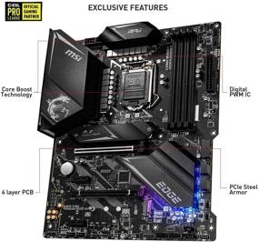 img 3 attached to 🎮 MSI MPG Z490 Gaming Edge Wifi ATX Motherboard - 10th Gen Intel Core, LGA 1200 Socket, DDR4, CrossFire Support, Dual M.2 Slots, USB 3.2 Gen 2, Wi-Fi 6, DisplayPort/HDMI, Mystic Light RGB