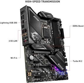 img 1 attached to 🎮 MSI MPG Z490 Gaming Edge Wifi ATX Motherboard - 10th Gen Intel Core, LGA 1200 Socket, DDR4, CrossFire Support, Dual M.2 Slots, USB 3.2 Gen 2, Wi-Fi 6, DisplayPort/HDMI, Mystic Light RGB