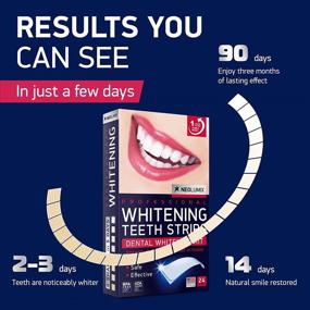 img 2 attached to 🦷 Professional Teeth Whitening Strips - USA Formulated for Sensitive Teeth - 24 Pack Dental Strip Kit - Remove Coffee, Tea, Smoking & Wine Stains - Fast, Safe & Effective