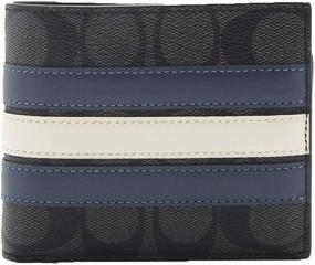 img 4 attached to 👛 F26072 Signature Canvas Varsity Wallet