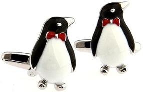 img 3 attached to MRCUFF Penguin Cufflinks Presentation Polishing Men's Accessories in Cuff Links, Shirt Studs & Tie Clips