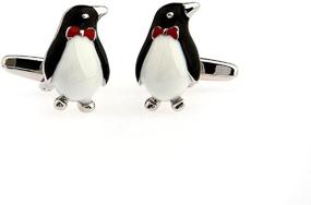 img 2 attached to MRCUFF Penguin Cufflinks Presentation Polishing Men's Accessories in Cuff Links, Shirt Studs & Tie Clips