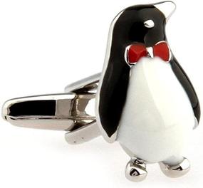 img 4 attached to MRCUFF Penguin Cufflinks Presentation Polishing Men's Accessories in Cuff Links, Shirt Studs & Tie Clips