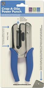 img 3 attached to We R Memory Keepers Crop-A-Dile Power Punch 1/16-Inch - Blue (71273-2) for Precise Crafting