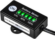 🔋 ultimate battery fuel gauges for golf carts, fork lifts, and battery-powered equipment: jayron mini led battery indicator dc 12v-24v (licoo2 storage battery) logo
