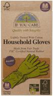 🧤 environmentally-friendly latex gloves - fsc certified - medium, 1 ct logo