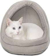 🏕️ furhaven pet - calming foldable fleece pet tent: a versatile bed and hideaway haven for cats & small dogs - explore our range of styles & colors! logo