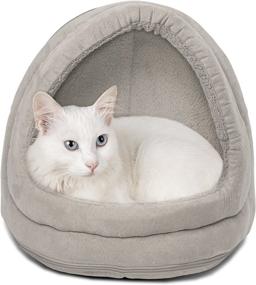 img 4 attached to 🏕️ Furhaven Pet - Calming Foldable Fleece Pet Tent: A Versatile Bed and Hideaway Haven for Cats & Small Dogs - Explore Our Range of Styles & Colors!