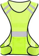 tccfcct reflective running vest: high visibility safety gear with large pocket for men and women - ideal for motorcycling, cycling, jogging! adjustable waist & lightweight design логотип