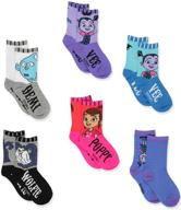 🧛 vampirina girls 6-pack toddler crew socks - enhanced seo! logo