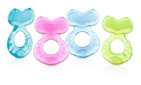 img 2 attached to 🦷 Nuby Silicone Teethe-eez Teether with Bristles - Includes Hygienic Case and Varying Colors