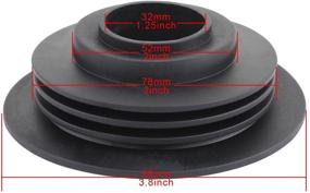 img 2 attached to 🔒 TOMALL Waterproof PVC Rubber Seal Dustproof Cover for C6 C6F LED Headlight Conversion Kit (32mm Hole Diameter)