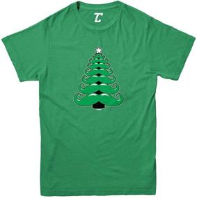 img 2 attached to Mustache Christmas Unisex T Shirt Medium Boys' Clothing and Tops, Tees & Shirts