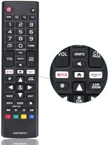 img 3 attached to 📺 AKB75095307 Remote Control Replacement for LG LED LCD TV - Fits 43UJ6500, 43UJ6560, 49UJ6500, 49UJ6560, 55UJ6520, 55UJ6540, 55UJ6580, 60UJ6540, 24lm520d, 24LM520S, 28lm520s