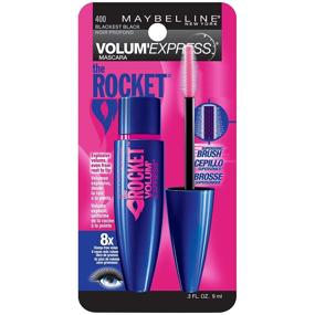 img 2 attached to 👁️ Maybelline New York Volum' Express The Rocket Washable Mascara, Blackest Black - Curl, Lengthen and Volumize in 0.3 fl. oz.