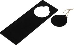 img 1 attached to Creative DIY Crafts: Chalkboard Door Knob Hangers (12 Pack, 9.2 x 3.2 x 0.1 in)