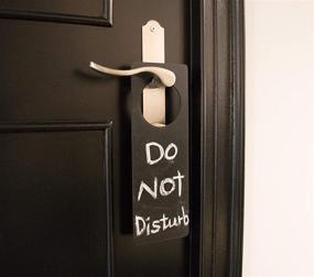 img 3 attached to Creative DIY Crafts: Chalkboard Door Knob Hangers (12 Pack, 9.2 x 3.2 x 0.1 in)