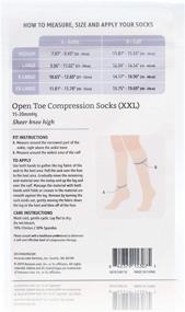 img 1 attached to Solimo Compression Socks Sheer 15 20MmHg