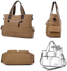 img 2 attached to 👜 Универсальная и стильная женская сумка с ручкой на верху: ToLFE плечевая сумка для путешествий, работы и не только