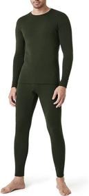 img 4 attached to 👕 LAPASA Men's 100% Merino Wool Thermal Underwear: Lightweight Base Layer Set - Long John Top and Bottom M31