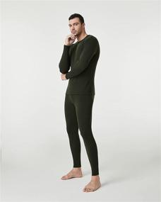 img 2 attached to 👕 LAPASA Men's 100% Merino Wool Thermal Underwear: Lightweight Base Layer Set - Long John Top and Bottom M31