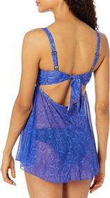 img 3 attached to 👙 Stylish & Flattering Bandeau Tankini for Women - Smart Swimwear