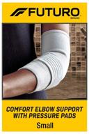 💪 futuro small elbow support with pressure pads, perfect for daily activities, breathable design логотип