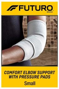 img 4 attached to 💪 FUTURO Small Elbow Support with Pressure Pads, Perfect for Daily Activities, Breathable Design