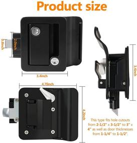 img 2 attached to 🔒 ORCISH RV Travel Trailer Entry Door Lock - Reliable Replacement with Deadbolt for Camper, Travel, Horse Trailer, Cargo Hauler