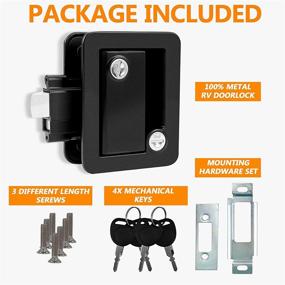 img 3 attached to 🔒 ORCISH RV Travel Trailer Entry Door Lock - Reliable Replacement with Deadbolt for Camper, Travel, Horse Trailer, Cargo Hauler