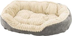 img 4 attached to 🐾 SPOT Ethical Pets Sleep Zone Carved Plush Pet Bed: Attractive, Durable, and Comfortable Bed for Cats and Small Dogs