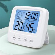 🌡️ accurate digital hygrometer indoor thermometer and humidity gauge with temperature monitor - room thermometer with humidity tracking logo