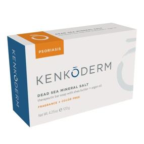 img 3 attached to 🧼 Kenkoderm Psoriasis Mineral Salt Soap - Argan Oil & Shea Butter, 4.25 oz, 1 Bar, Dermatologist Developed, Fragrance and Color-Free