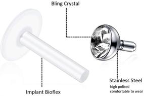 img 2 attached to 💎 Bioflex Cartilage Earring Piercing by Xpircn - Women's Jewelry