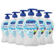 softsoap antibacterial liquid hand soap, white tea & berry fusion - 6 pack, 11.25 fl oz each logo