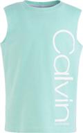 calvin klein performance floral 14 girls' clothing for tops, tees & blouses logo