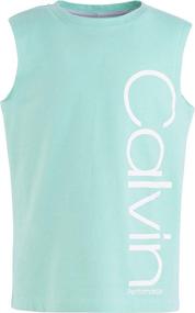 img 2 attached to Calvin Klein Performance Floral 14 Girls' Clothing for Tops, Tees & Blouses